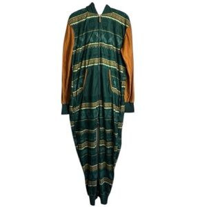 Odell Brewing Co. Green & Orange Full-Zip Jumpsuit Onesie (M)